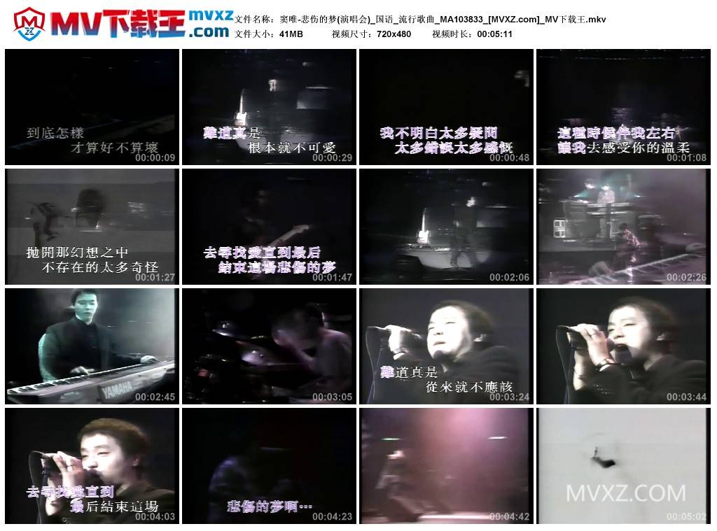 窦唯-悲伤的梦(演唱会)_国语_流行歌曲_MA103833